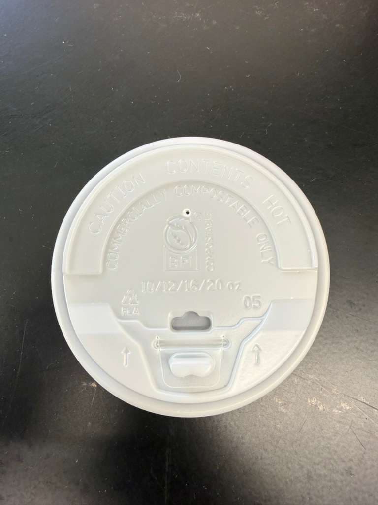 12oz Hot Cup Lid - White